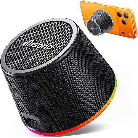 dbsono Small Portable Bluetooth Speaker Birthday Gifts Magnetic Phone Stand